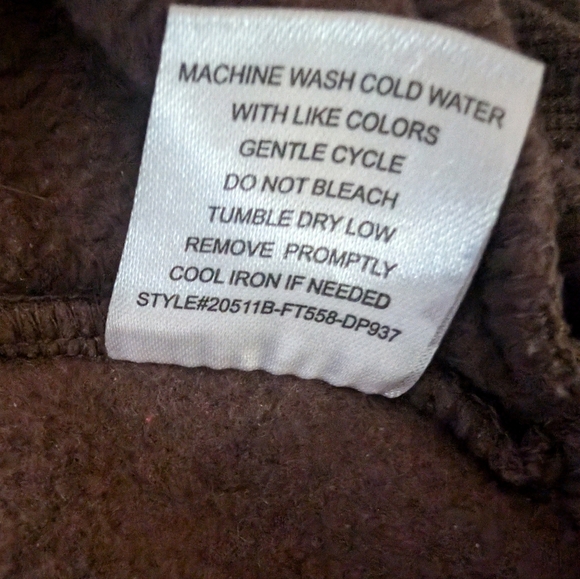 Y2K Chocolate Brown Teddy Jacket with Printed Mushroom Details - Picture 8 of 8